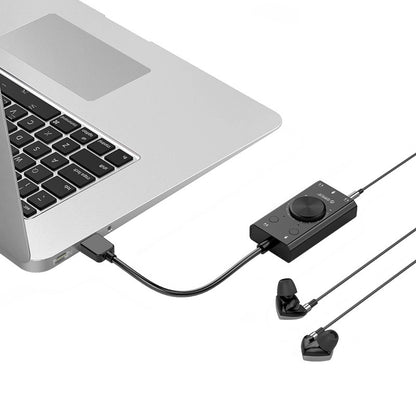 Orico SC2 USB-lydkort, 3 x 3,5 mm jack, sort