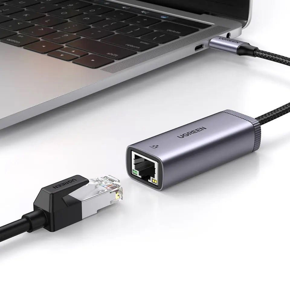 UGREEN CM483 Netværkskort, RJ45, USB-C, Grå