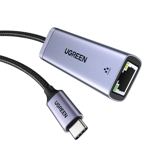 UGREEN CM483 Netværkskort, RJ45, USB-C, Grå