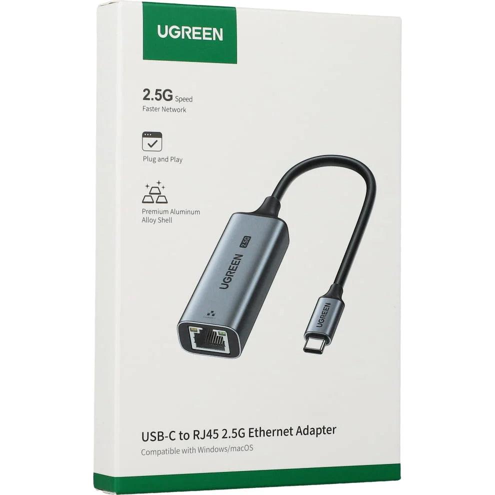 Placa Retea UGREEN CM648, RJ45, USB, Gri