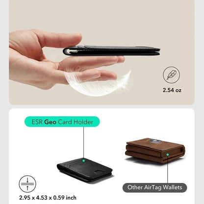 ESR Classic Geo pung med Find My funktion og RFID beskyttelse, Sort