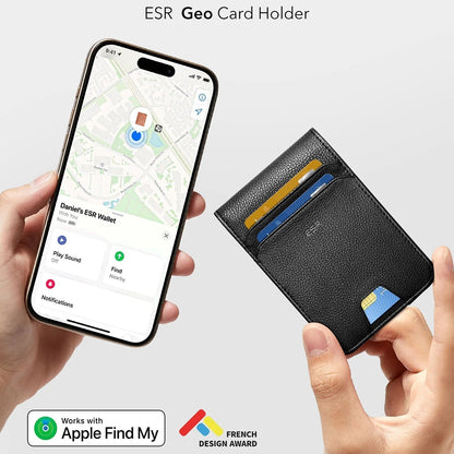 ESR Classic Geo pung med Find My funktion og RFID beskyttelse, Sort