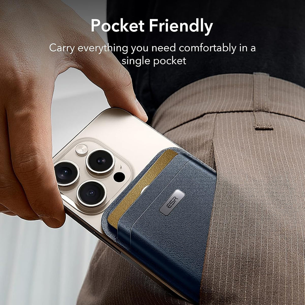 Magsafe pung, ESR, Classic Geo, Marineblå