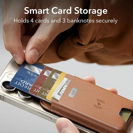 Magsafe pung, ESR, Classic Geo, Brun