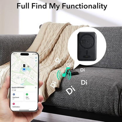 MagSafe pung, ESR, Find my Wallet, Sort