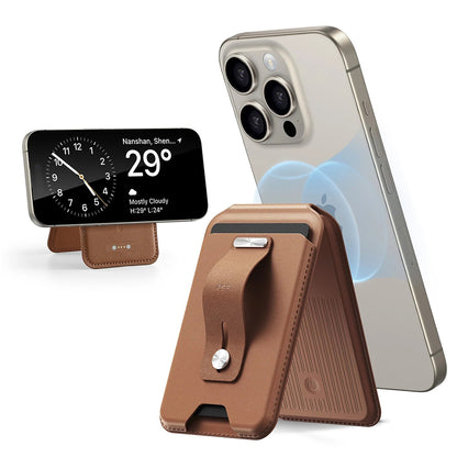 MagSafe pung, ESR, Find my Wallet, Brun