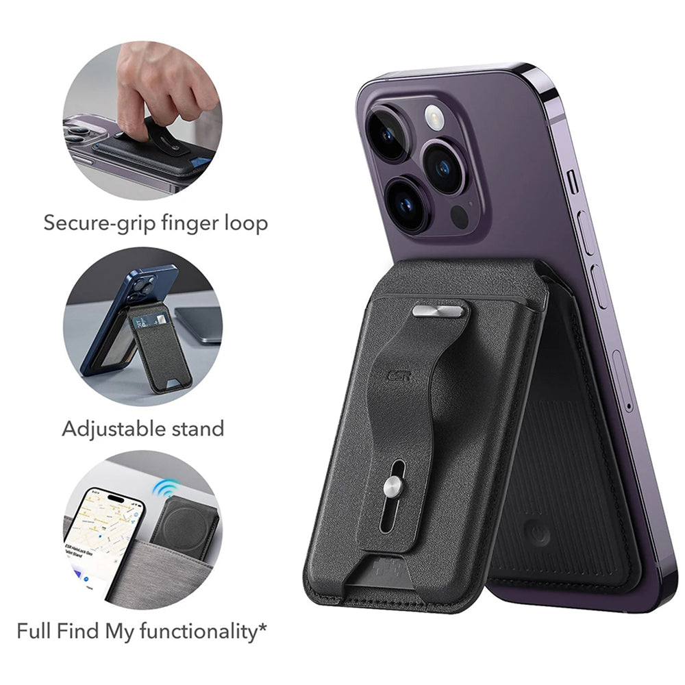 MagSafe pung, ESR, Find my Wallet, Brun