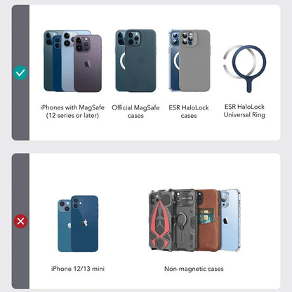 MagSafe Pung, ESR, Findy my Wallet 3C, Sort