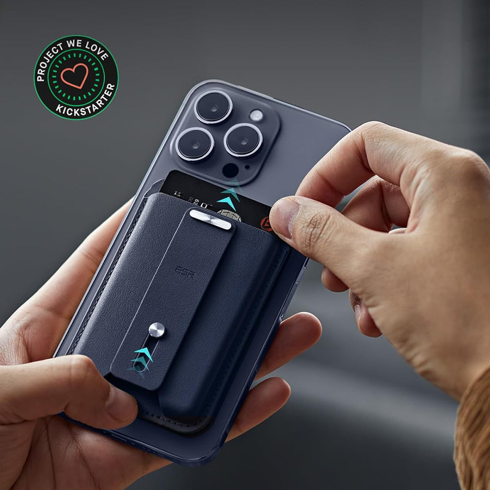 Magsafe pung, ESR, Find my Wallet, Marineblå