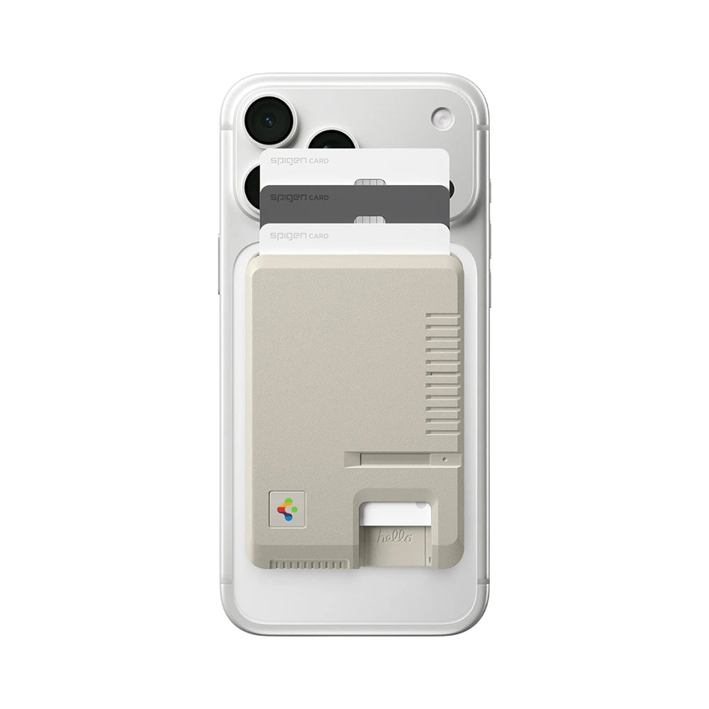 MagSafe Pung, Spigen, Classic LS, Beige AFA10949