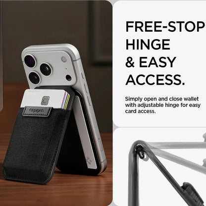 MagSafe-tegnebog, Spigen, Slim Fold Tripod S314-4, Sort AFA11591