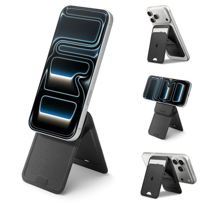 MagSafe Pung, Spigen, Slim Fold Tripod S314-3, Sort