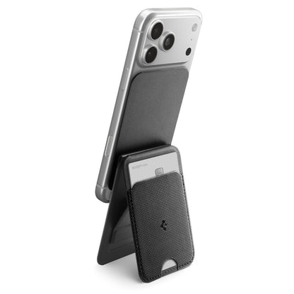 MagSafe Pung, Spigen, Slim Fold Tripod S314-3, Sort