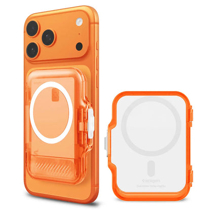 MagSafe pung, Spigen, TinTap MagFit+, Satin Orange AFA11381