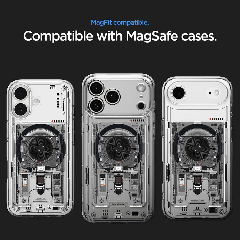 MagSafe-tegnebog, Spigen, Ultra Hybrid Zero One, Gennemsigtig AFA11403
