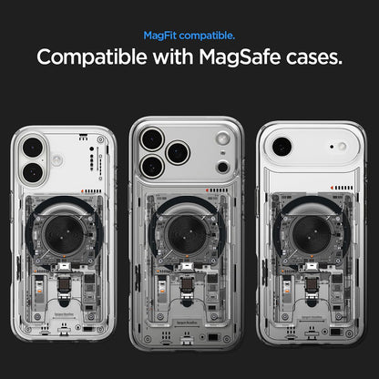 MagSafe-tegnebog, Spigen, Ultra Hybrid Zero One, Gennemsigtig AFA11403