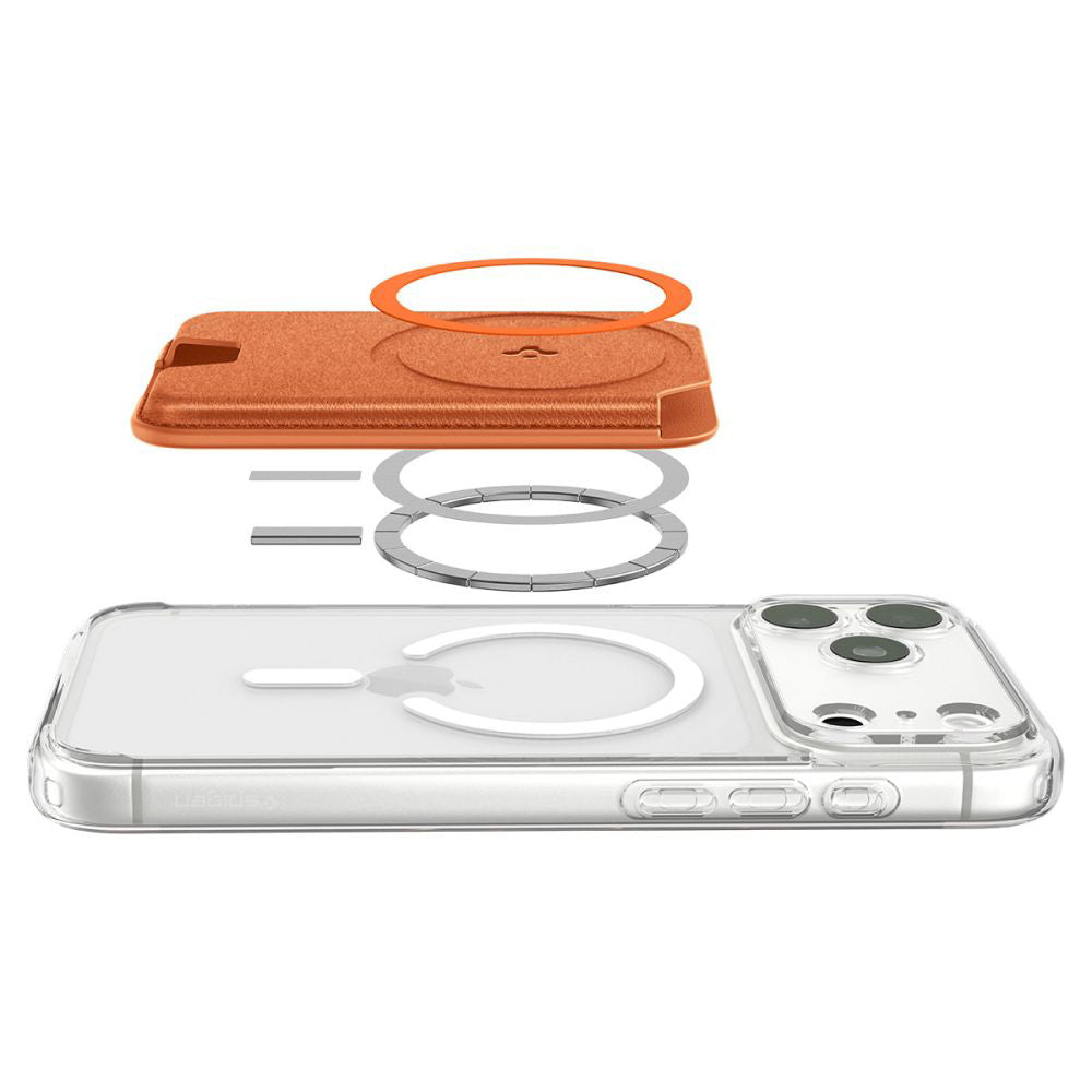MagSafe-tegnebogen, Spigen, Valentinus MagFit+, Orange AFA11340