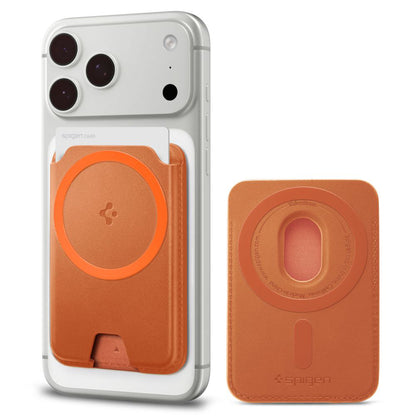 MagSafe-tegnebogen, Spigen, Valentinus MagFit+, Orange AFA11340