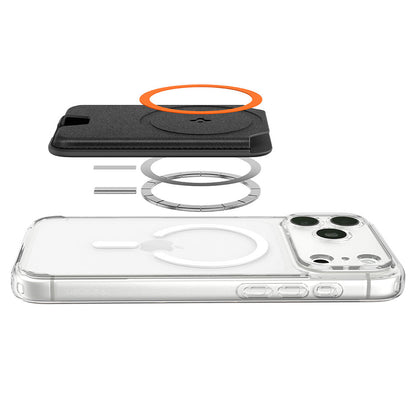 MagSafe-tegnebog, Spigen, Valentinus MagFit+, Sort AFA11336