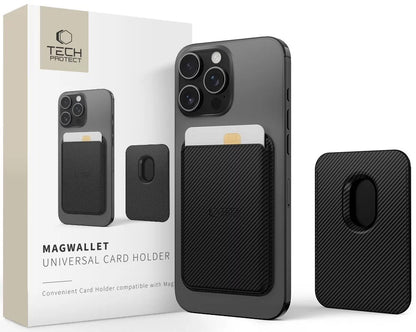 MagSafe pung, Tech-Protect, Magwallet Carbon, Sort
