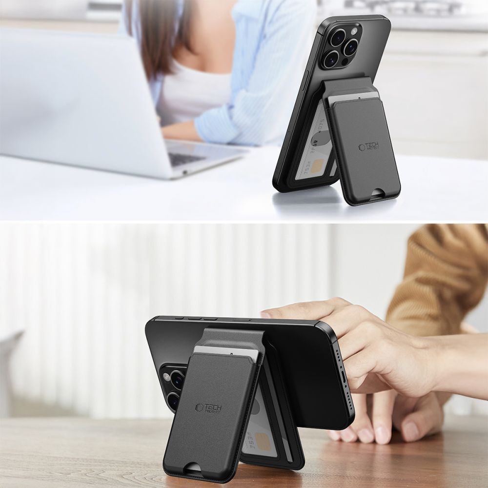 MagSafe Pung, Tech-Protect, Magwallet Stand, Sort