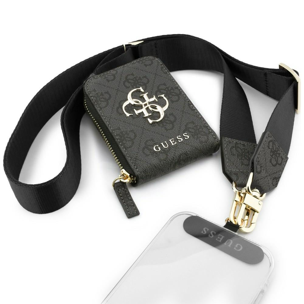 Pung og Telefon Snor Guess 4G Metal Logo, Sort