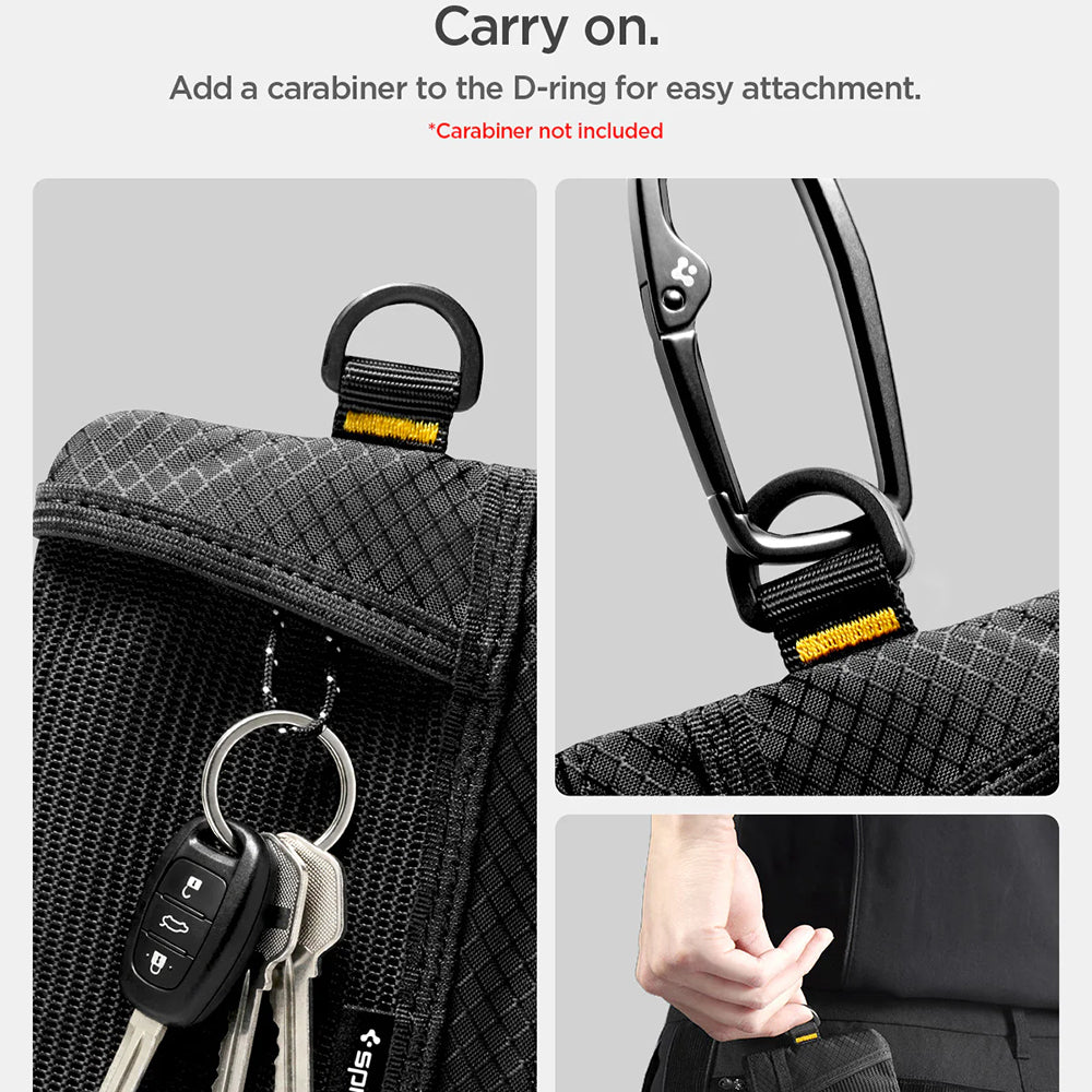 Spigen LF300 pung med RFID-beskyttelse, sort AFA11229