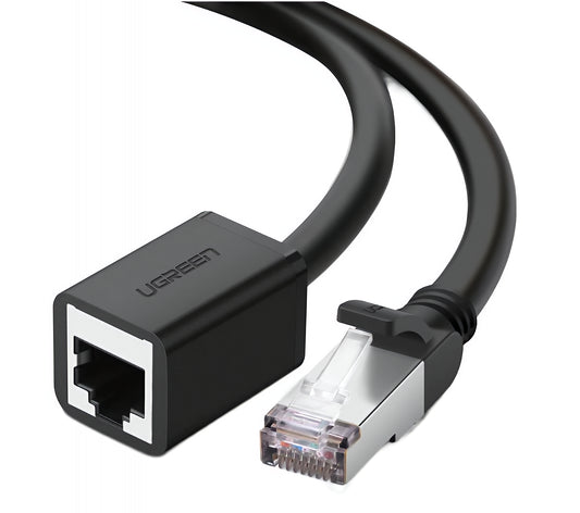 Netværkskabel forlænger UGREEN NW112, RJ45 - RJ45, 2m, Sort