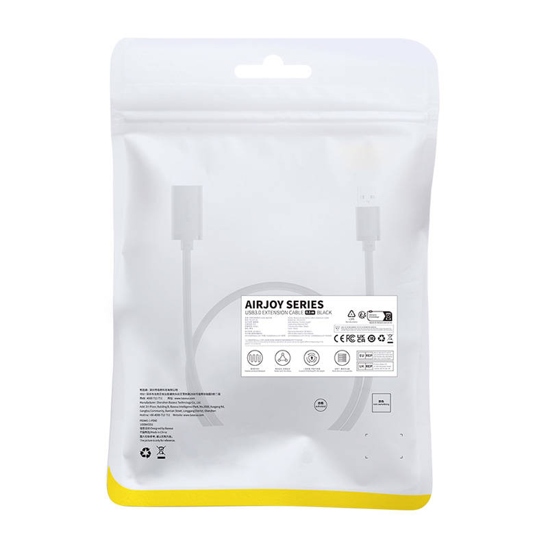 USB 3.0 forlænger Baseus AirJoy Series, 0,5m, Sort B00631103111-01