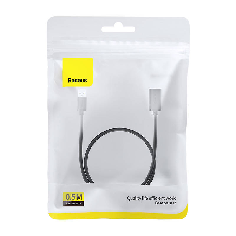 USB 3.0 forlænger Baseus AirJoy Series, 0,5m, Sort B00631103111-01