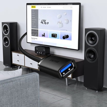 Baseus AirJoy USB 3.0 Extender, 3m, Black B00631103111-04