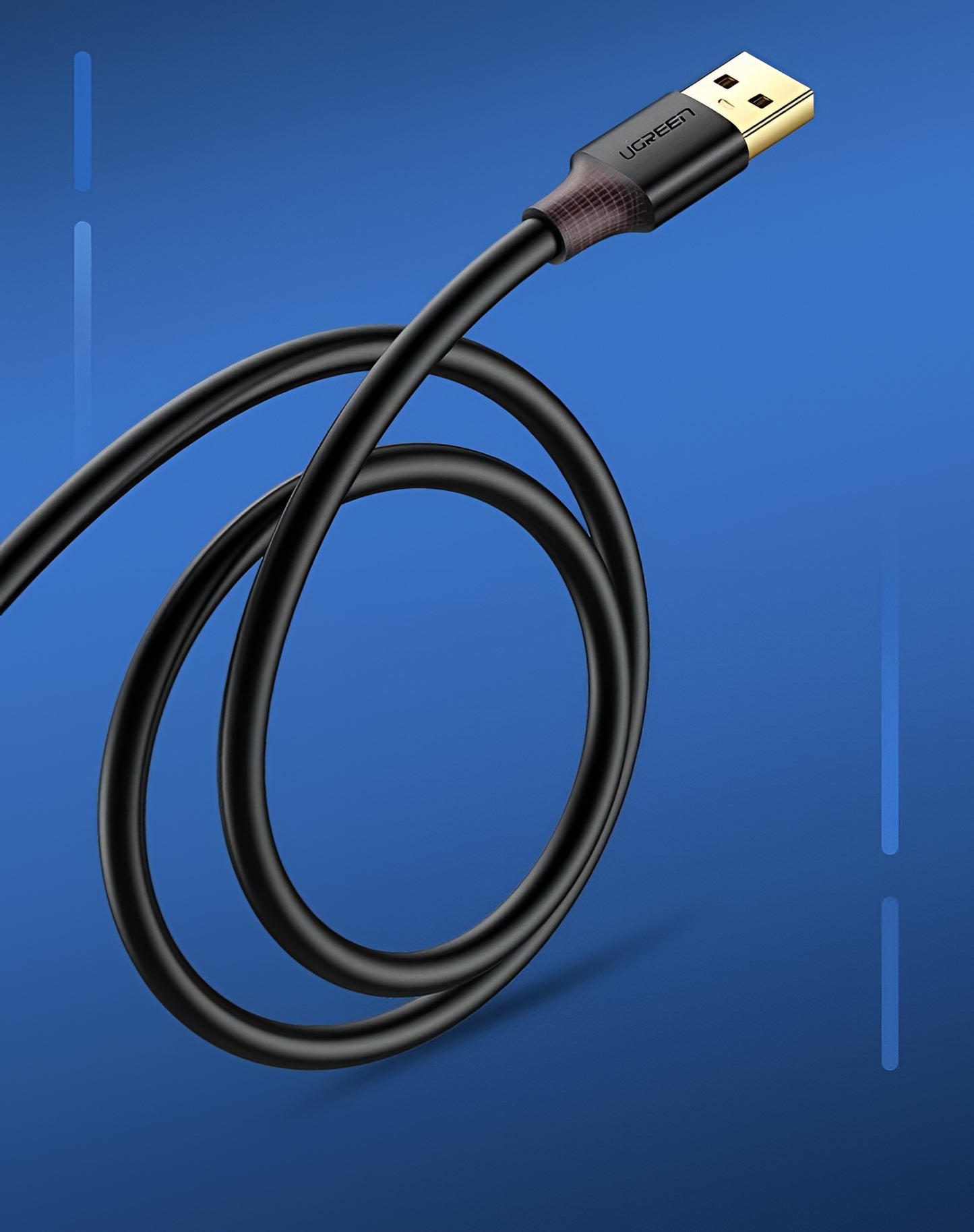 USB 3.0 forlænger UGREEN US129, 2m, Sort