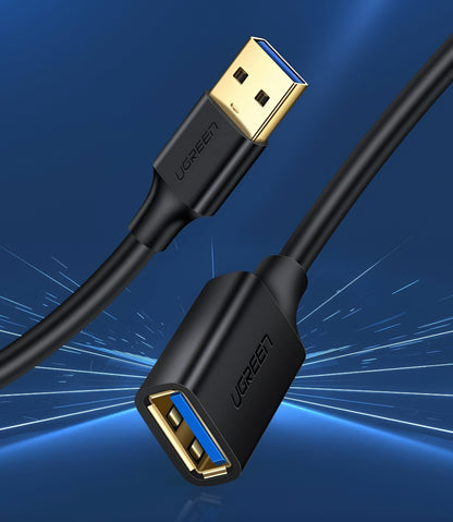 USB 3.0 forlænger UGREEN US129, 2m, Sort