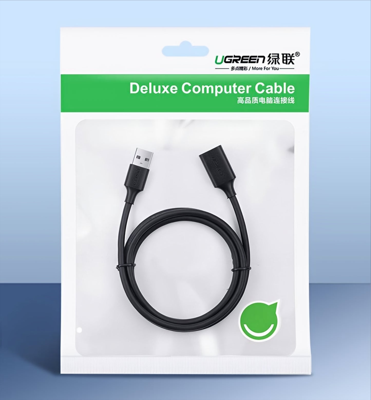 USB 3.0 forlænger UGREEN US129, 5m, Sort