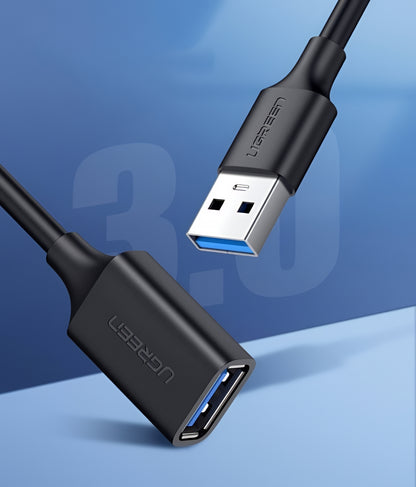 USB 3.0 forlænger UGREEN US129, 2m, Sort