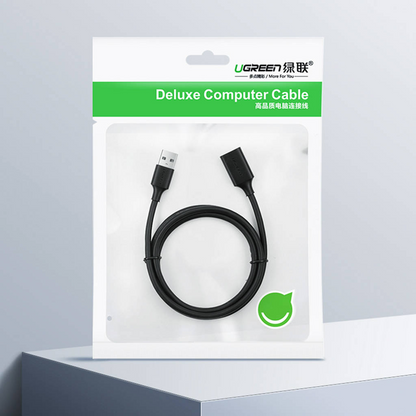 UGREEN US103 USB Extension Cable, 5m, Black