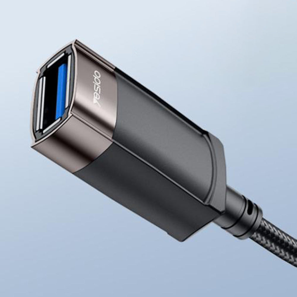 USB-forlænger Yesido GS26, 1,5 m, Grå