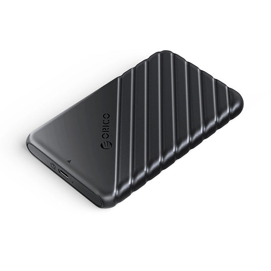 Orico 25PW1C-C3 kabinet til HDD / SSD SATA 2,5 tommer, USB-C, Sort