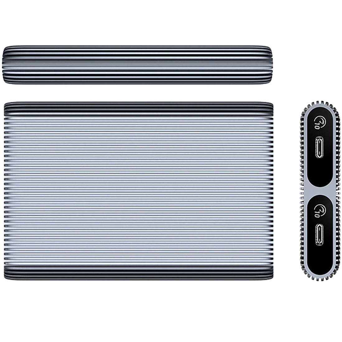 Orico AM2C3-2N Dual Disk Rack til SSD M.2 NVMe, Grå