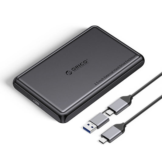 Orico DDL25-C3 kabinet til HDD / SSD SATA 2.5 tommer, USB-C, Sort