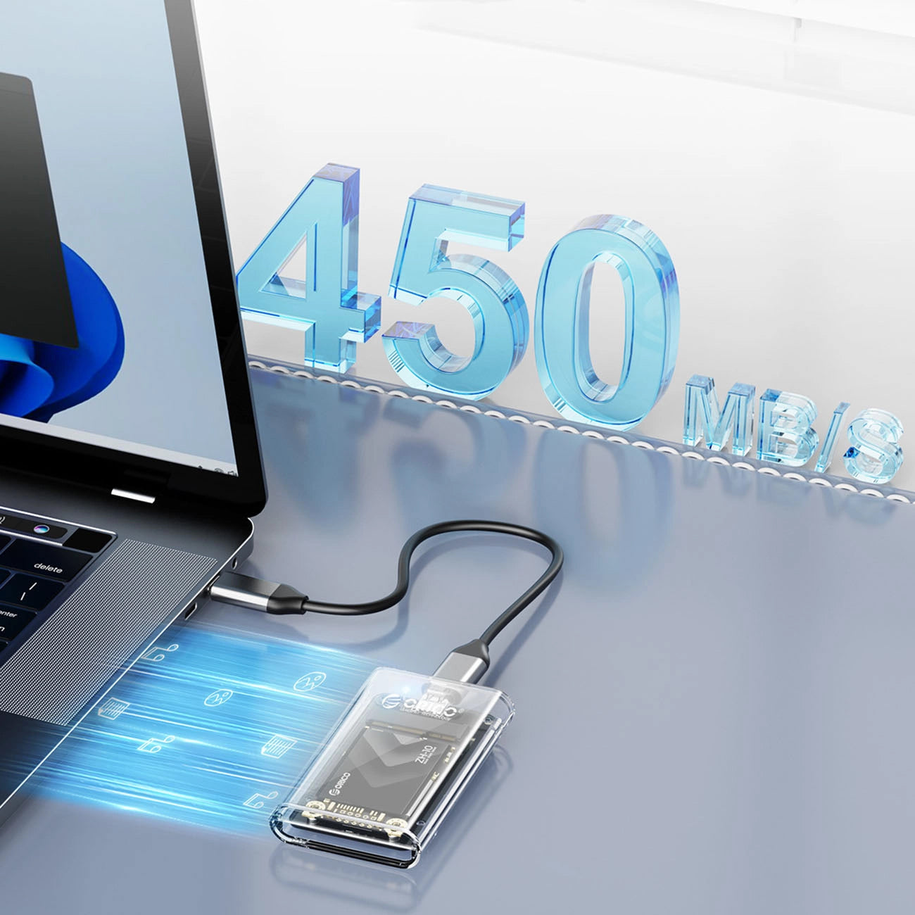 Orico TC10-MS kabinet til mSATA SSD, Transparent
