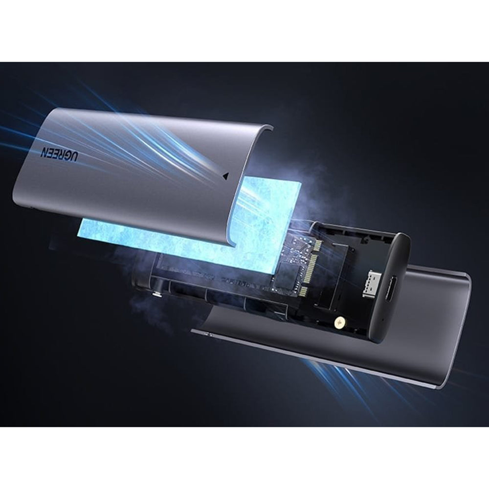 UGREEN CM767 (15813) rack til SSD M.2 NVMe / NGFF, Grå