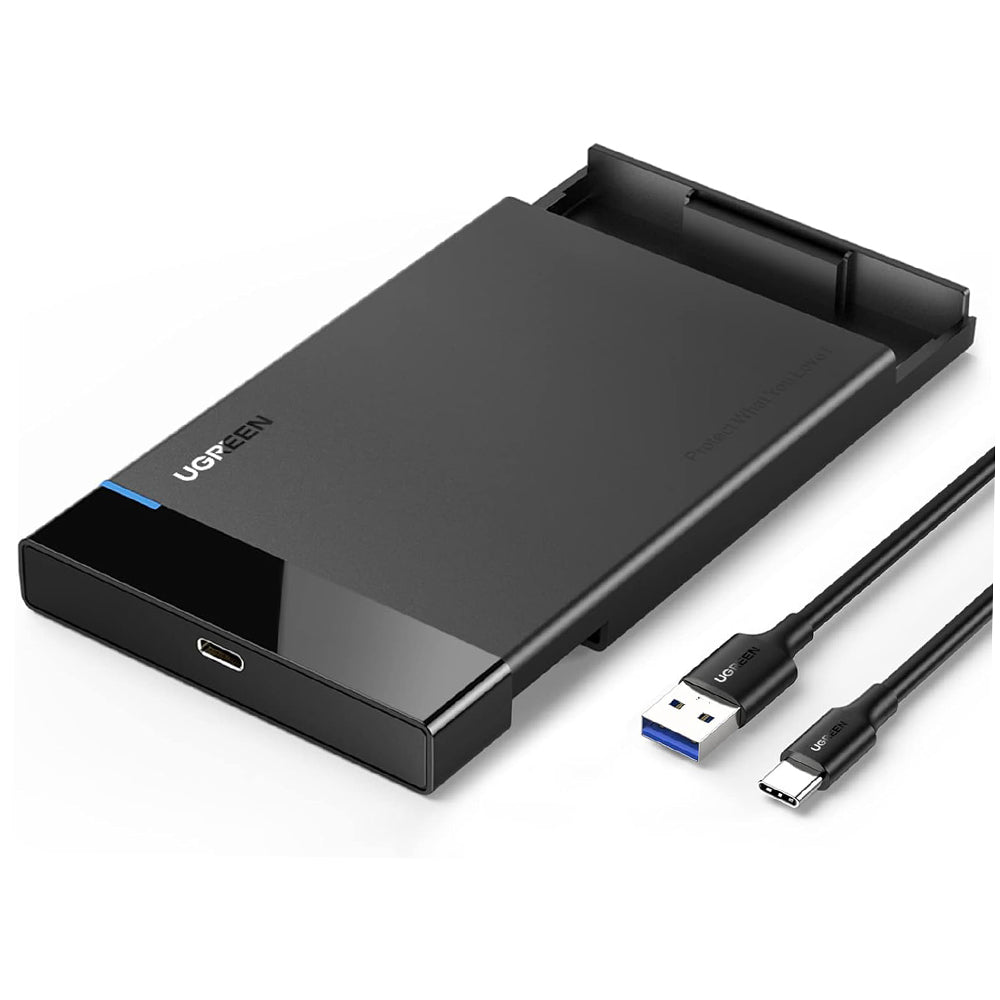 Rack UGREEN US221 (50743) til HDD / SSD SATA 2.5inch, USB-C, Sort
