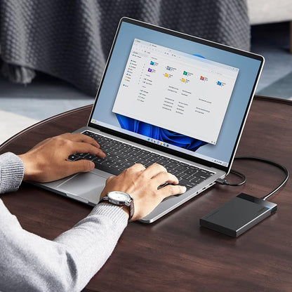 Rack UGREEN US221 (50743) til HDD / SSD SATA 2.5inch, USB-C, Sort