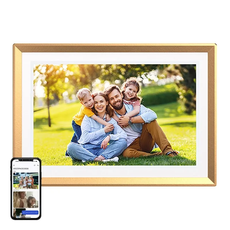 Digital Fotoramme Arzopa D10, Guld, Genforseglet