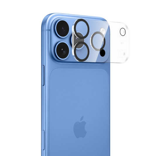 Tech-Protect Cam Fit+ bagkamera beskyttelsesramme til Apple iPhone 18 Pro, hærdet glas, gennemsigtig