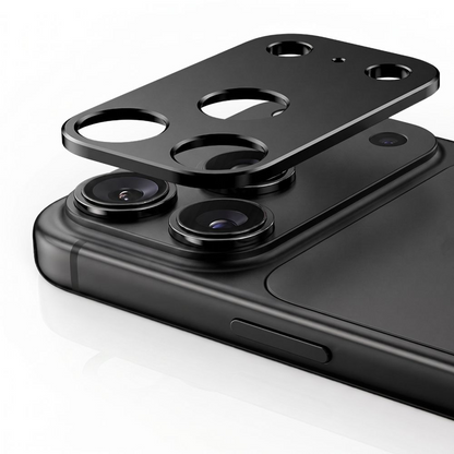 Bagkamera Beskyttelsesramme Tech-Protect Camalloy Fit+ til Apple iPhone 18 Pro, Aluminium, Sort