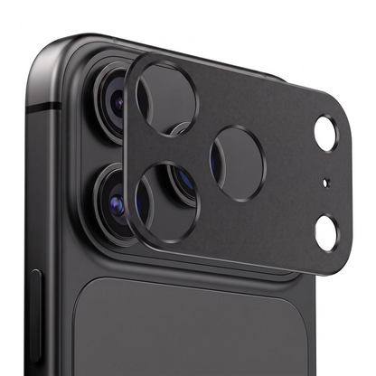 Bagkamera Beskyttelsesramme Tech-Protect Camalloy Fit+ til Apple iPhone 18 Pro, Aluminium, Sort