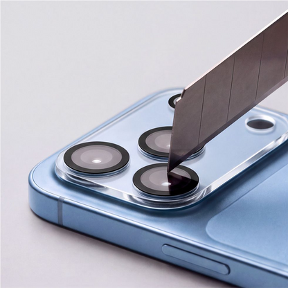 Tech-Protect Cam Fit+ bagkamera beskyttelsesramme til Apple iPhone 18 Pro, hærdet glas, gennemsigtig