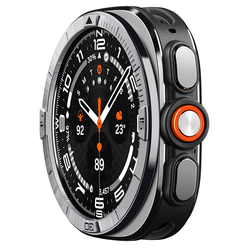 Spigen Tune Pilot beskyttelsesramme til Samsung Galaxy Watch Ultra2, sølv ACS11616